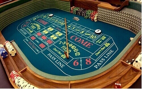 Table de craps casino terrestre