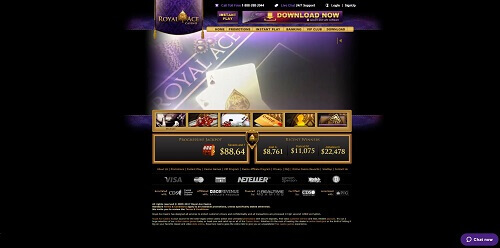 Page d'Accueil du Casino en Ligne Royal Ace France